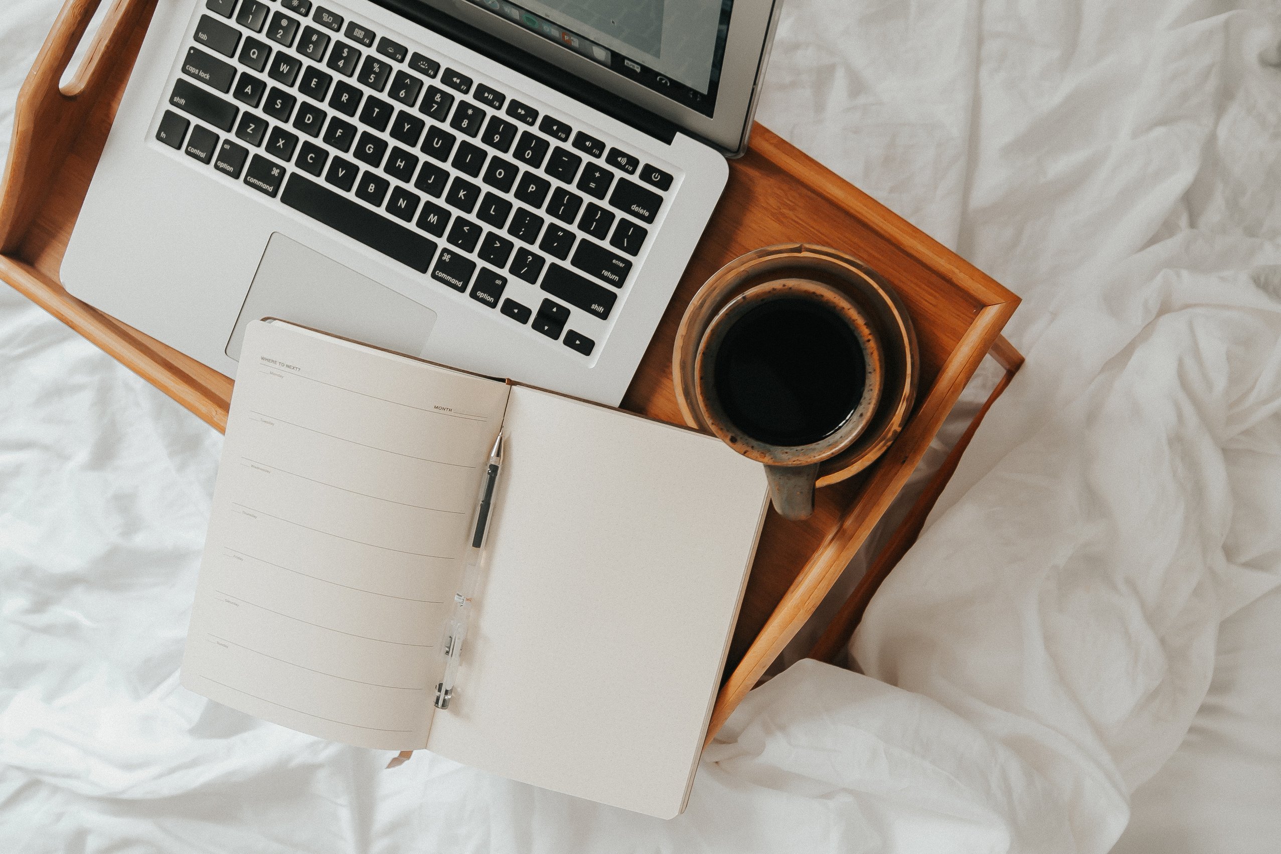 Workspace on Bed